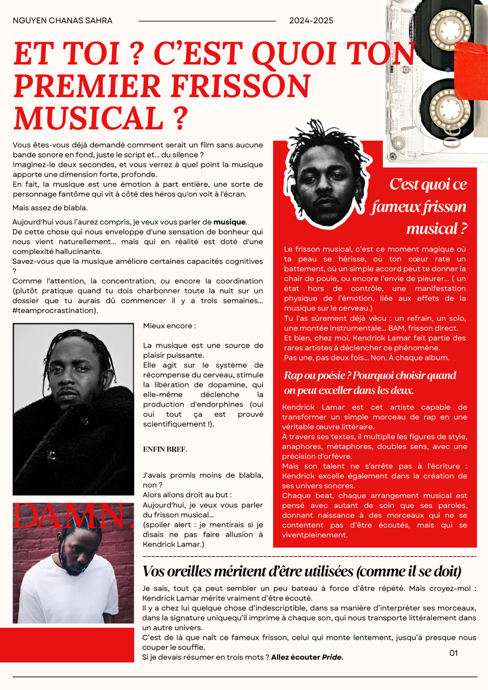 Et toi ? C’est quoi ton dernier frisson musical ?